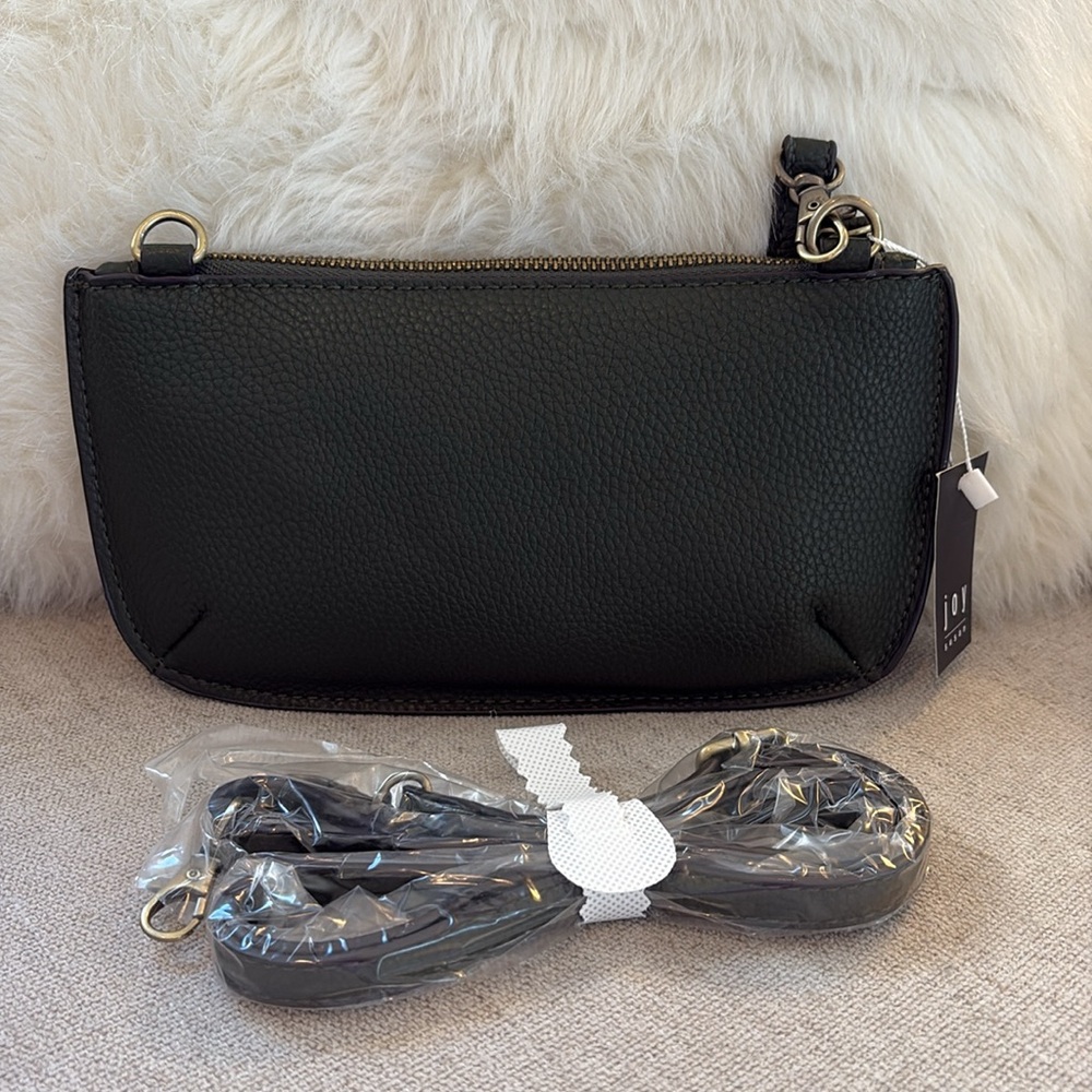 New w/Tags Joy Susan Mini Crossbody Wristlet Clutch Pebbled Leather Belt Bag - Picture 4 of 16